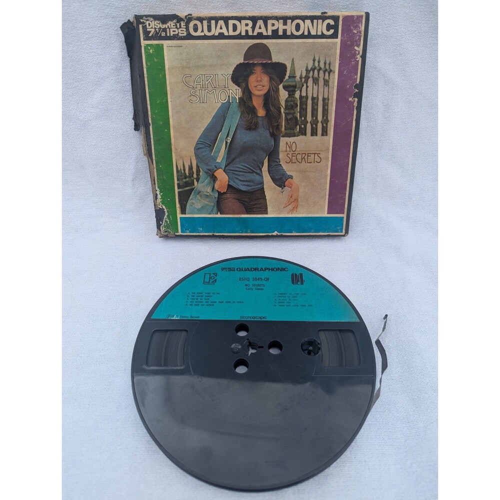 Carly Simon No Secrets Quadraphonic Reel to Reel Tape You're So Vain Elektra